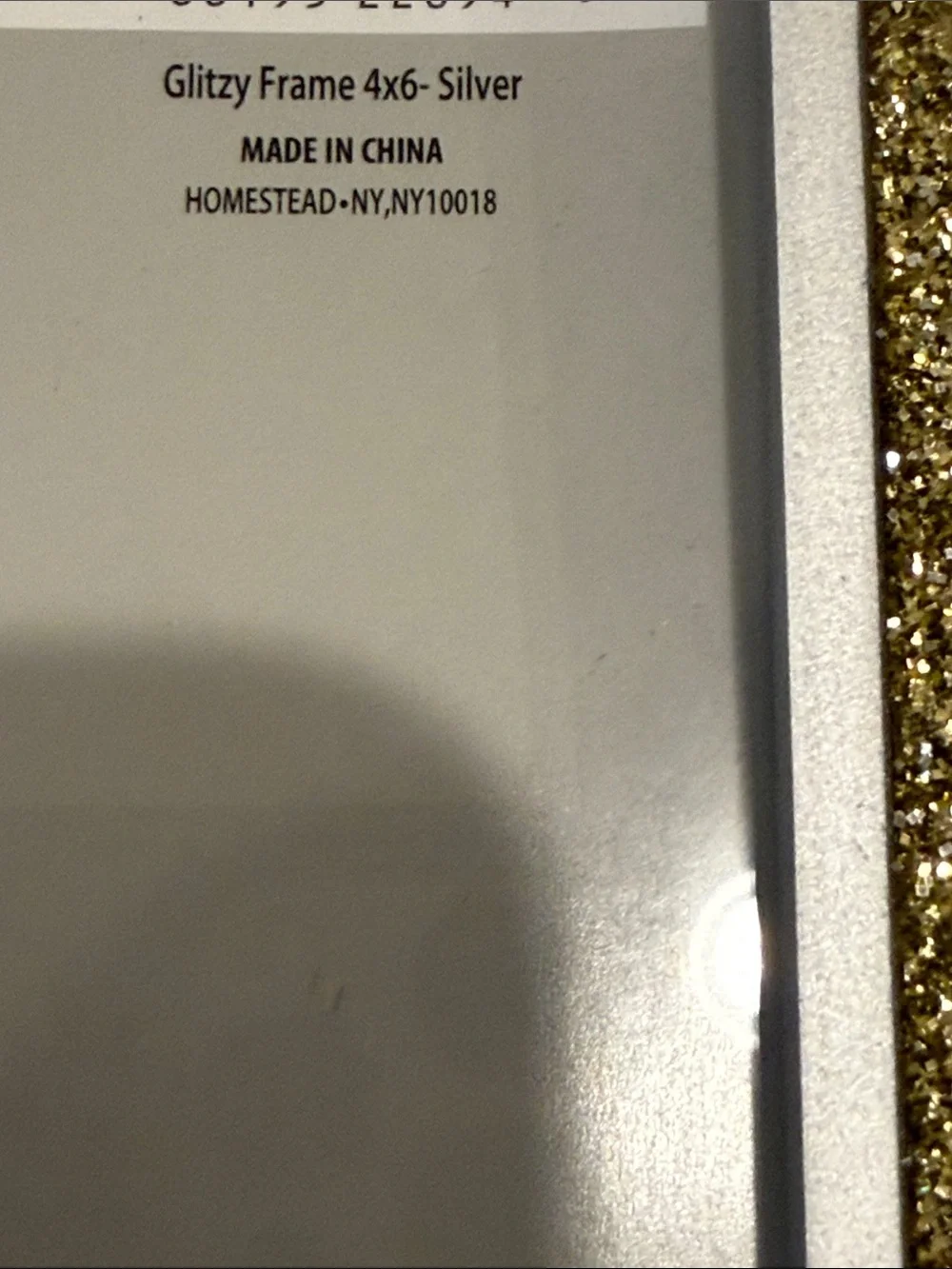 Macy's Silver and Gold Glitter Crown Accent Picture Frame! 3 available!